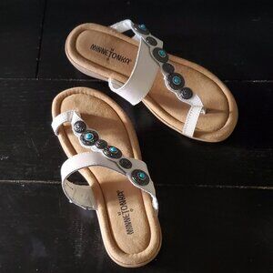 Minnetonka "Sasha" Embellished Sandals